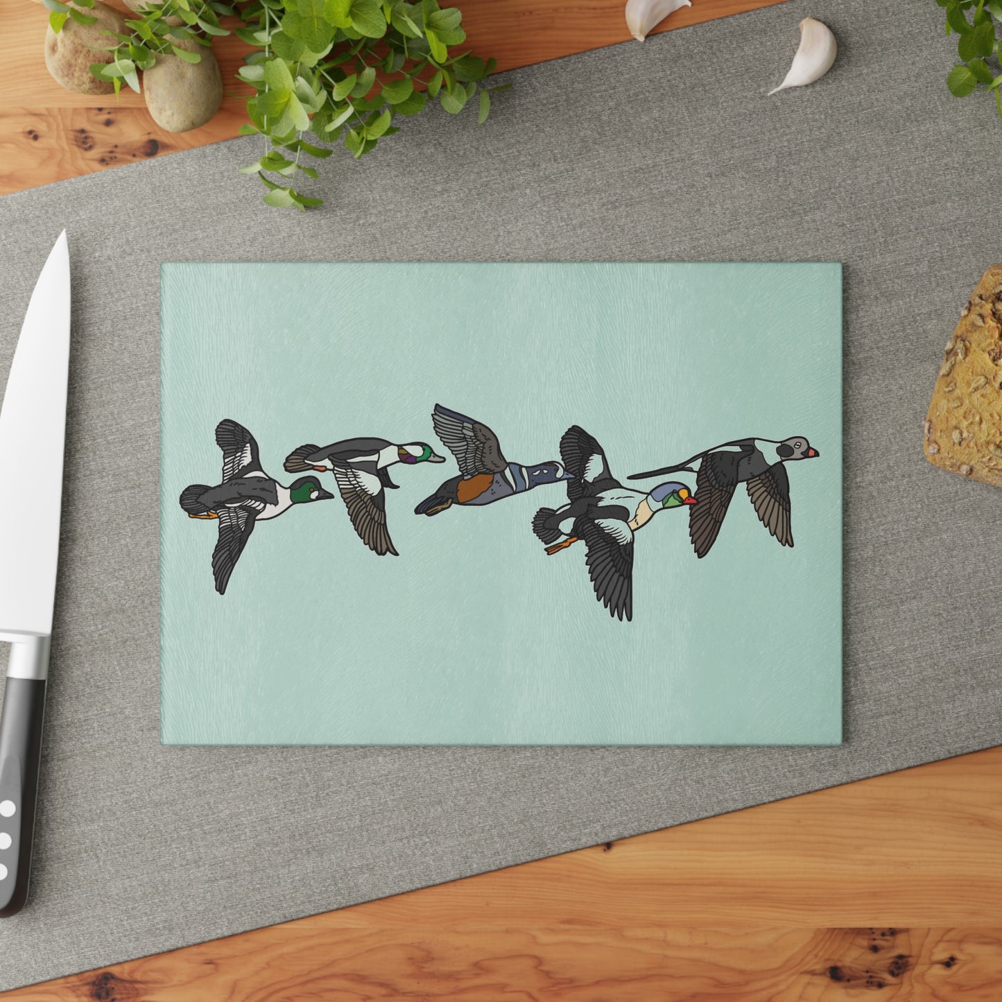 The Sea Migration Glass Cutting Board (2 Sizes)