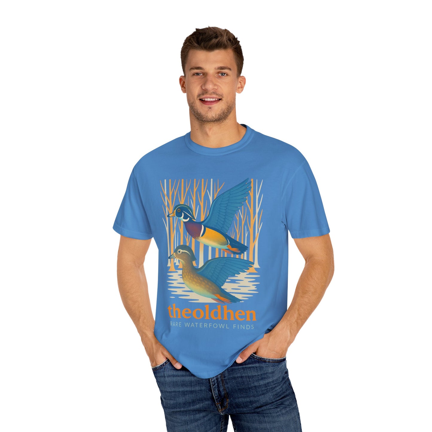 The Old Hen Logo Tee in Royal Blue (Comfort Colors S-4X)