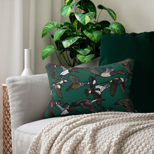 The Migration Pillow (Emerald Green)