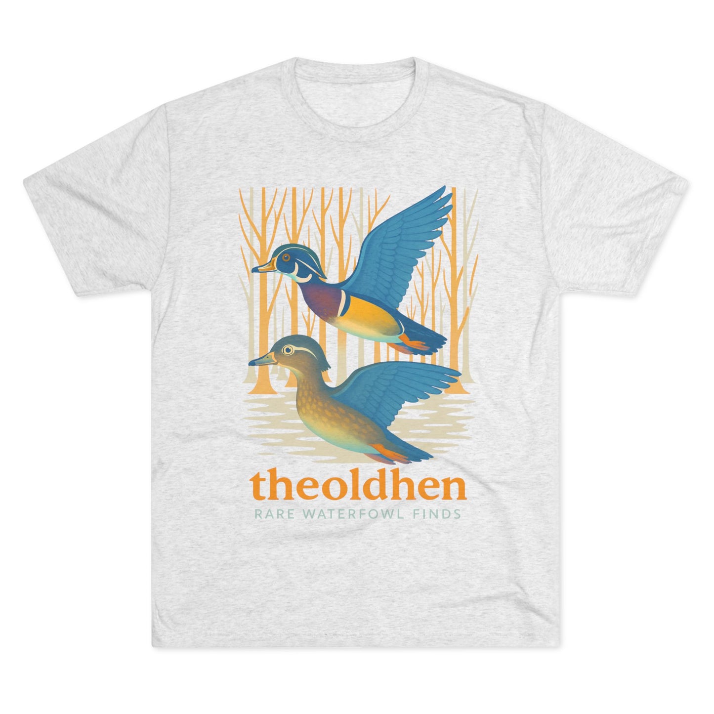The Old Hen Logo Tee (Tri-blend White S-2X)