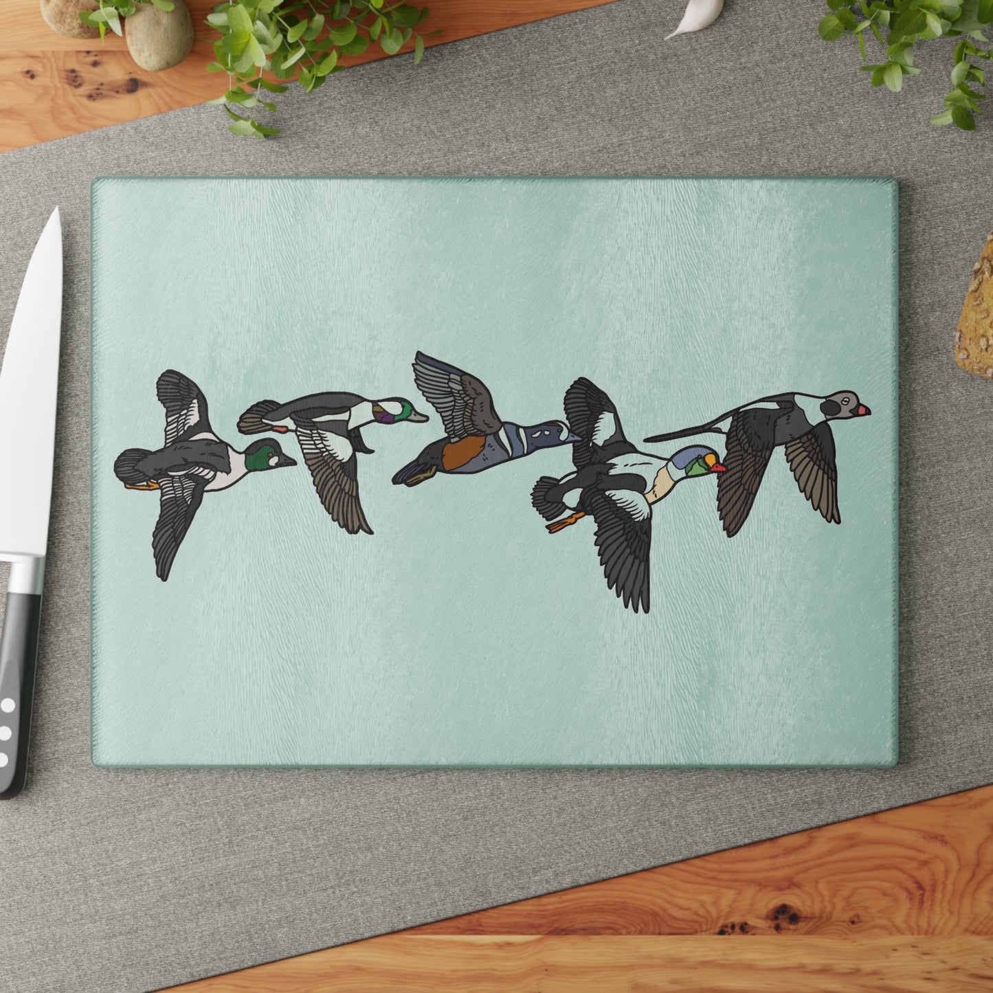 The Sea Migration Glass Cutting Board (2 Sizes)