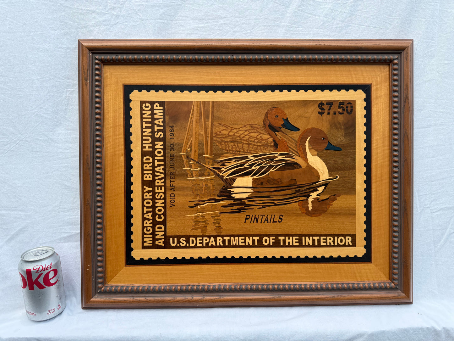 Hudson River (Wood) Inlay Pintails (1984) Frame: 25x20in