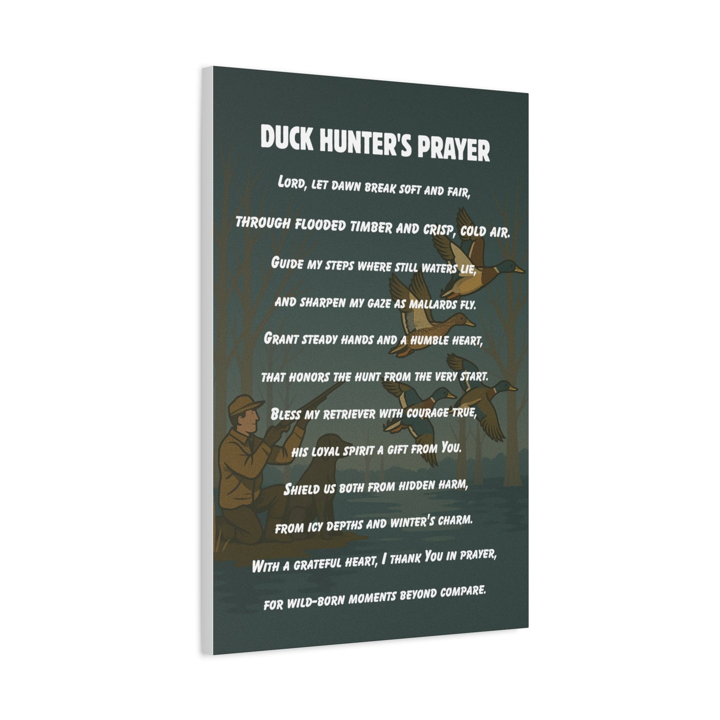 Duck Hunter's Prayer Canvas (2 Sizes)