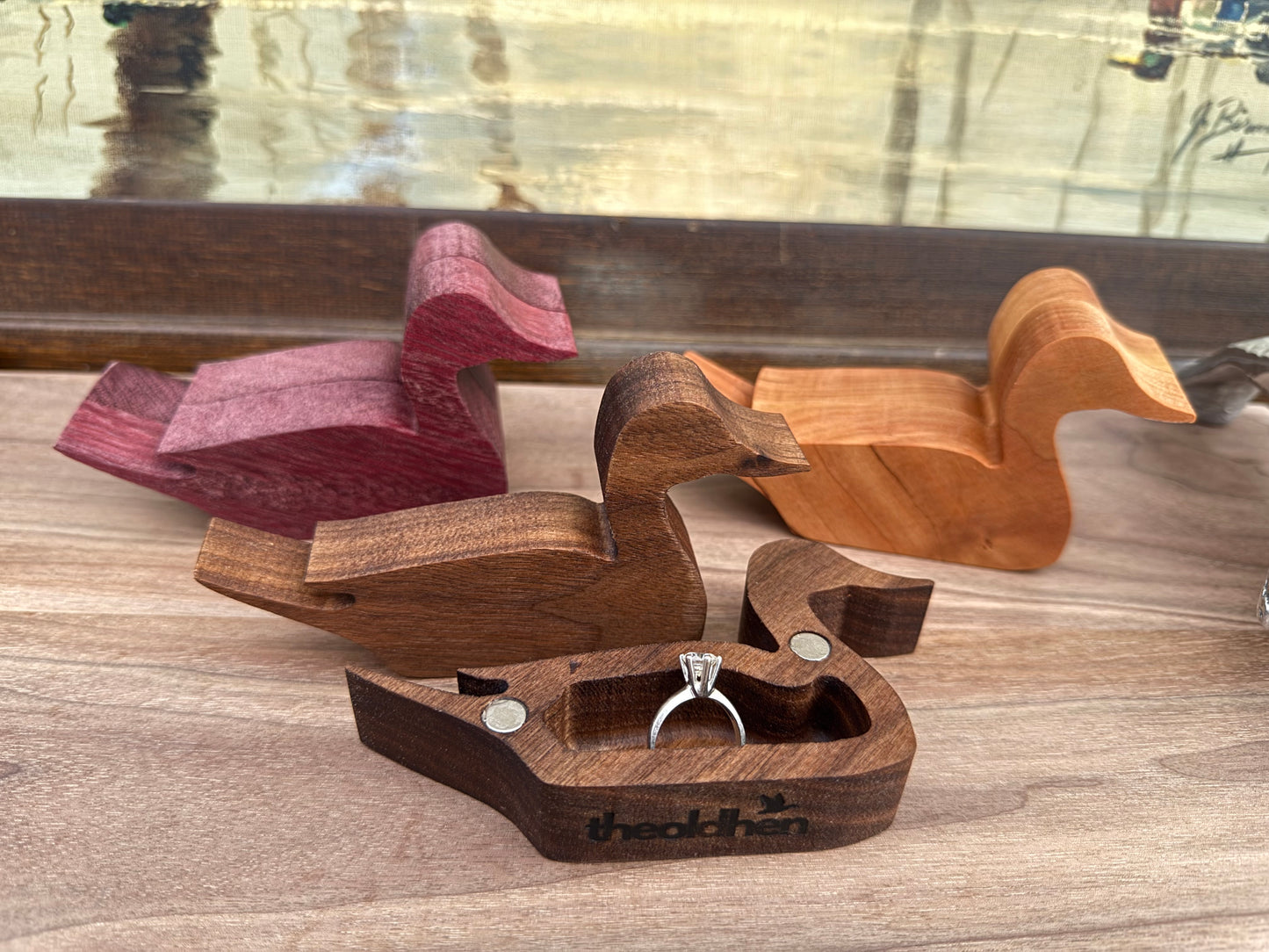 Pintail Ring Box (Engagement/Travel)