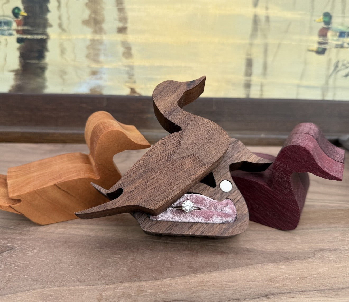 Pintail Ring Box (Engagement/Travel)